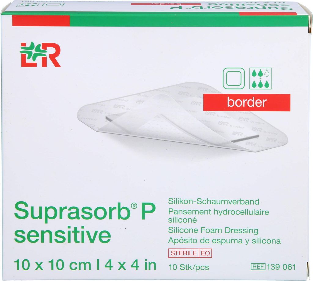 Suprasorb P citliváPolyuretanpěna 10x10 cm, 10 ks VER Obrázek produktu 