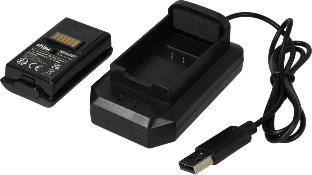vhbw Akku kompatibel mit Microsoft Xbox 360 Controller Produktbild 