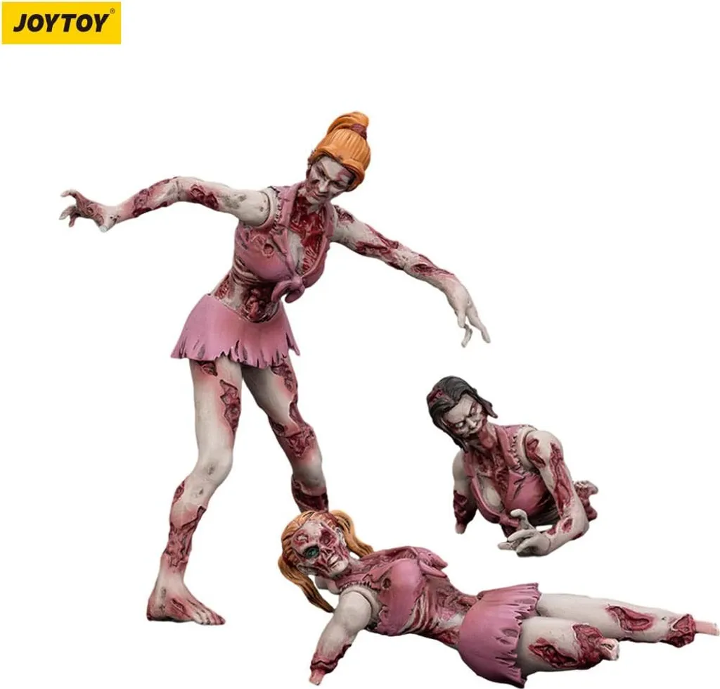 Figurines de Collection Zombie 8 cm pour Diorama Dark Source - 3pcs