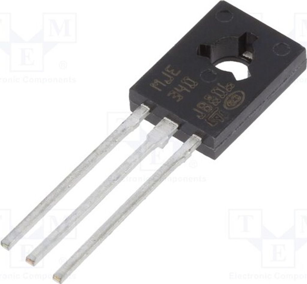 1x Transistor: NPN 300V 0,5A SOT32 MJE340 NPN THT-Transistoren bipolar 20,8W
