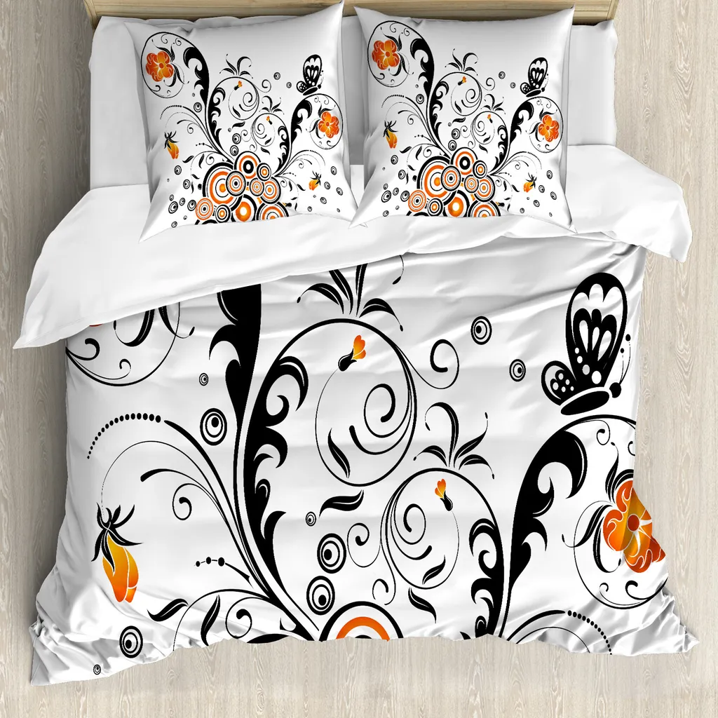 Copripiumino Giardino Farfalle Abakuhaus 155x220 - Soffice e Antiacaro