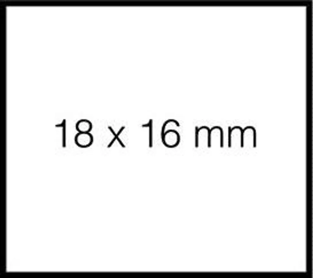 Etiquettes Sato Duo 16 blanc adhésif permanent - Rouleau prix 18x16mm