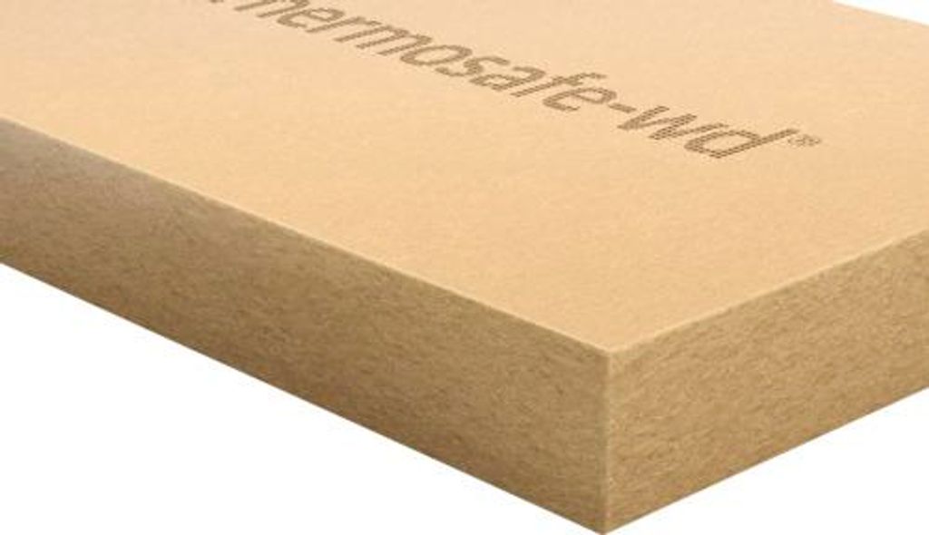 GUTEX Thermosafe-wd Holzfaserdämmplatte für innenliegende Boden- und Wandaufbauten 1250 mm x 600 mm x 80 mm
