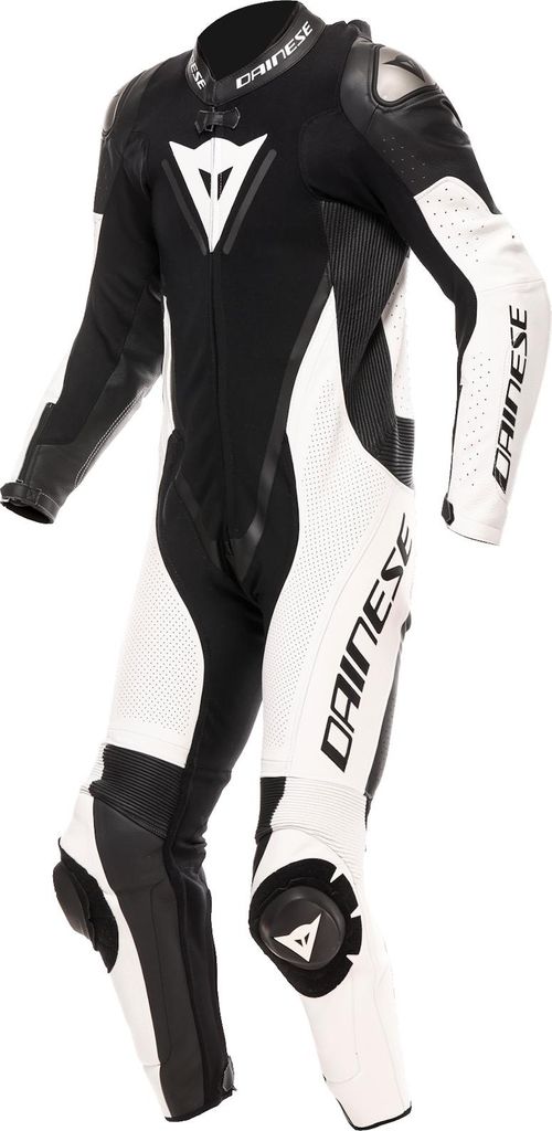 Dainese Demon Sprint 1tlg. Perf. Lederkombi Schwarz / Weiß / Weiß 52