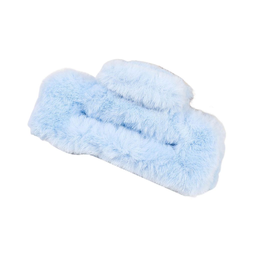 Große Haarklaue für Frauen, weicher Plüsch, rechteckige Haarspange, Anti-Rutsch-Design, Haarnadel, Kopfbedeckung, Haar-Styling-Tool
