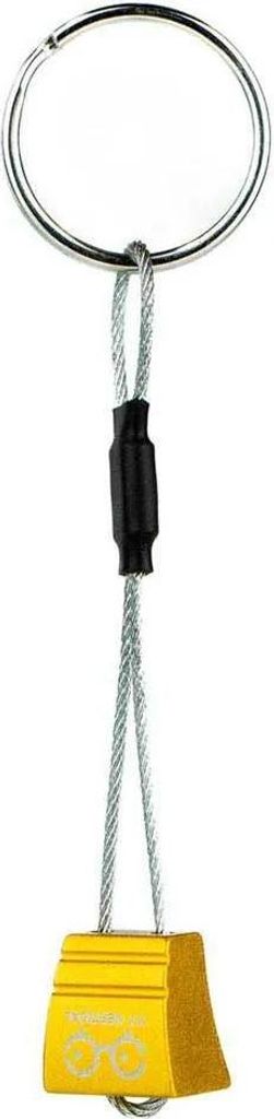 Climbing Nut Key Holder, gold, Ersatz-Schlüßelring mit Klemmkeil-Anhänger - YY Vertical