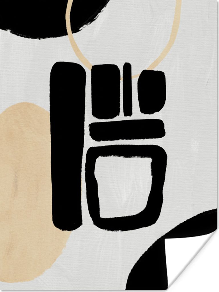 MuchoWow Poster Kunst - Luxus - Abstrakt 120x160 cm - Wandbilder