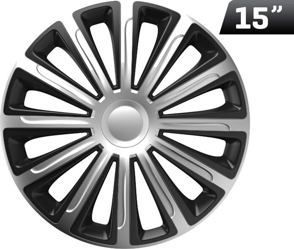 Kołpak samochodowy czarno srebrny Trend silver&black 15" Zdjęcie produktu 