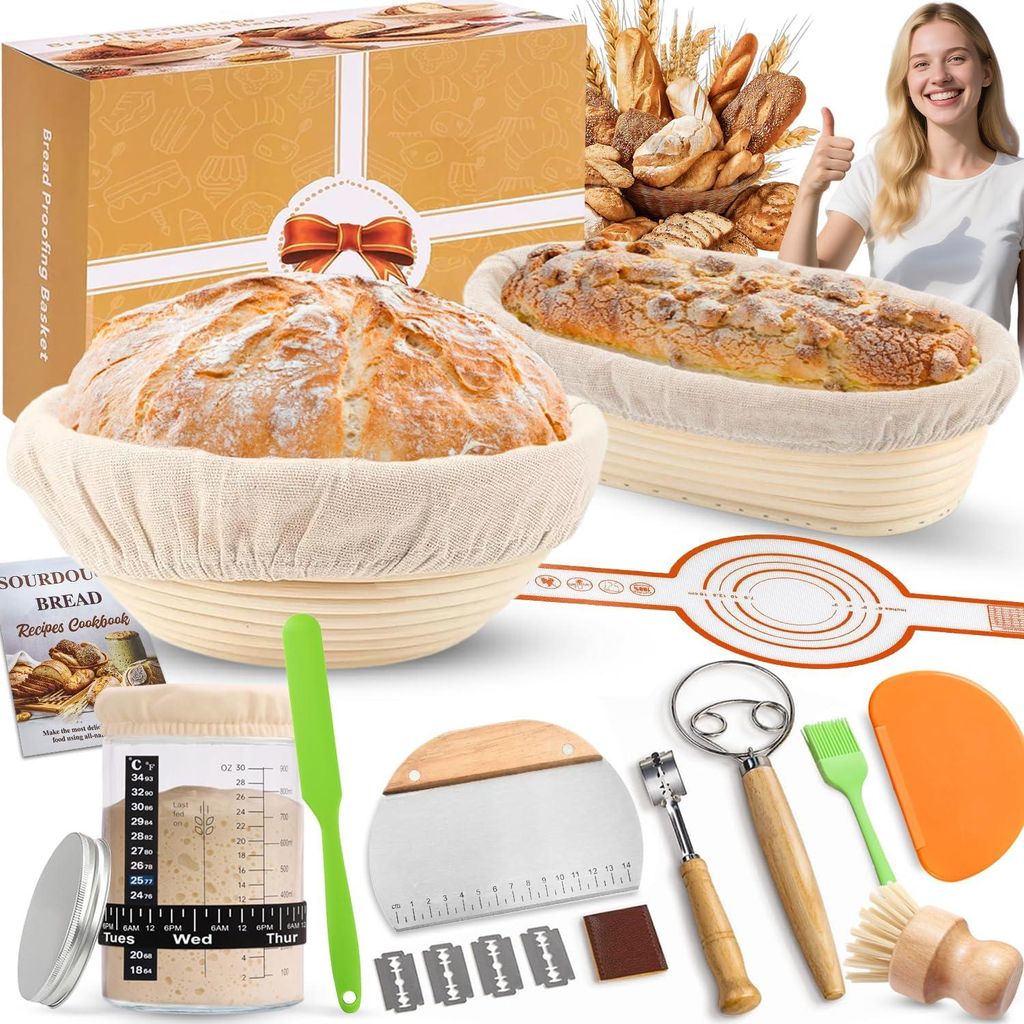 Kompletní sada pro přípravu kvásku, obsahující: 2 kvasící Obrázek produktu 