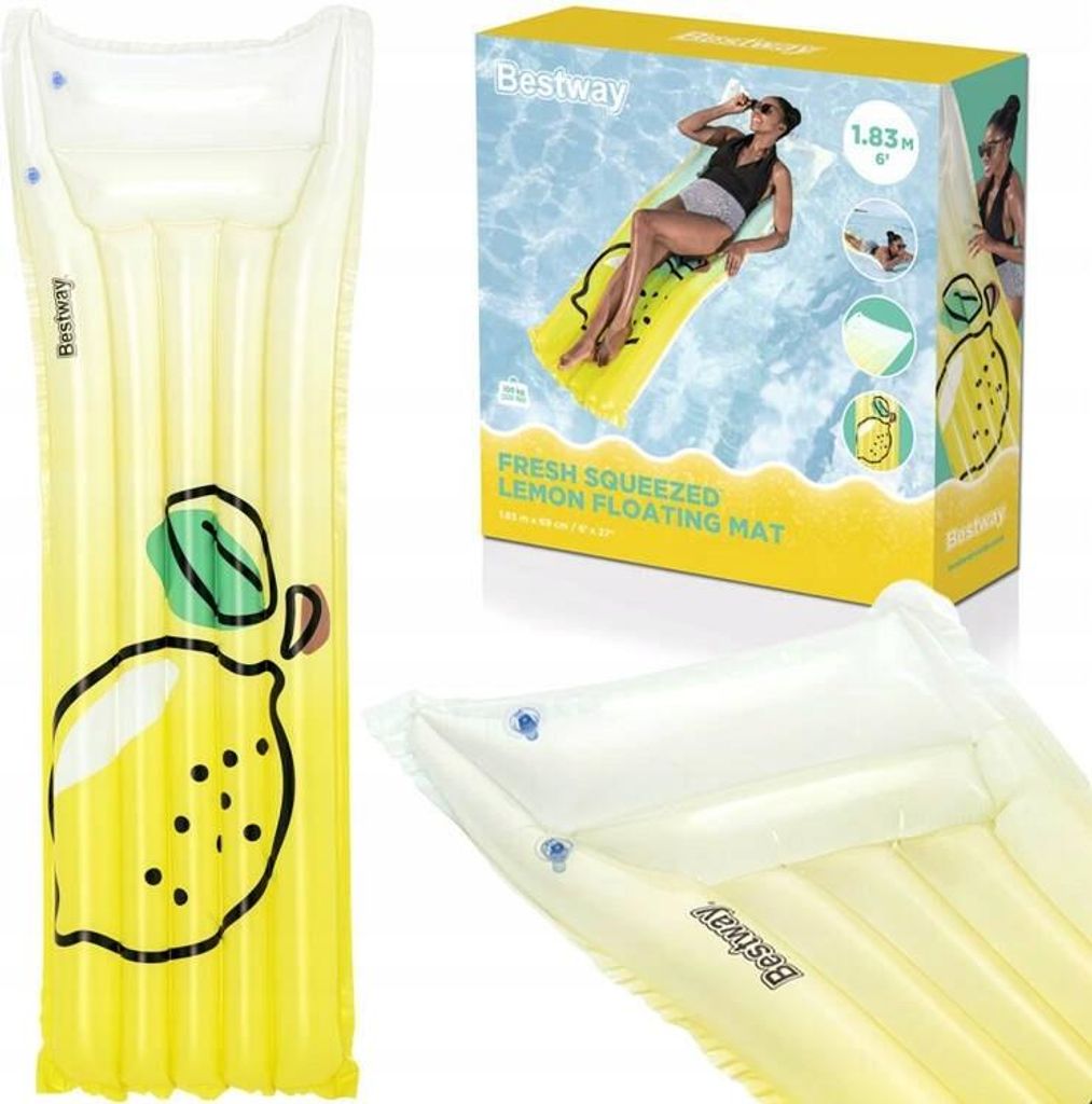 Matelas gonflable Bestway Citron 183x69 cm Plage et piscine Image du produit 
