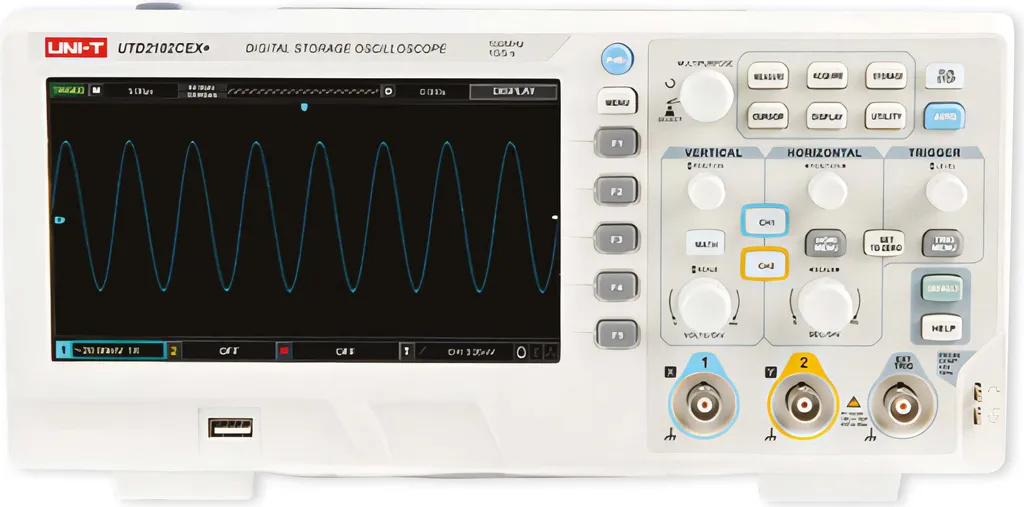 Oscilloscope Numérique de Table UTD2102CEX+ UNI-T 100 MHz 2 Voies