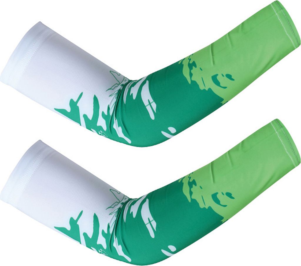1 Paar Sommer-Armstulpen aus Eisseide, UV-Sonnenschutz, atmungsaktiv, rutschfest, elastisch, für Männer und Frauen, Outdoor, Radfahren, Angeln, l...