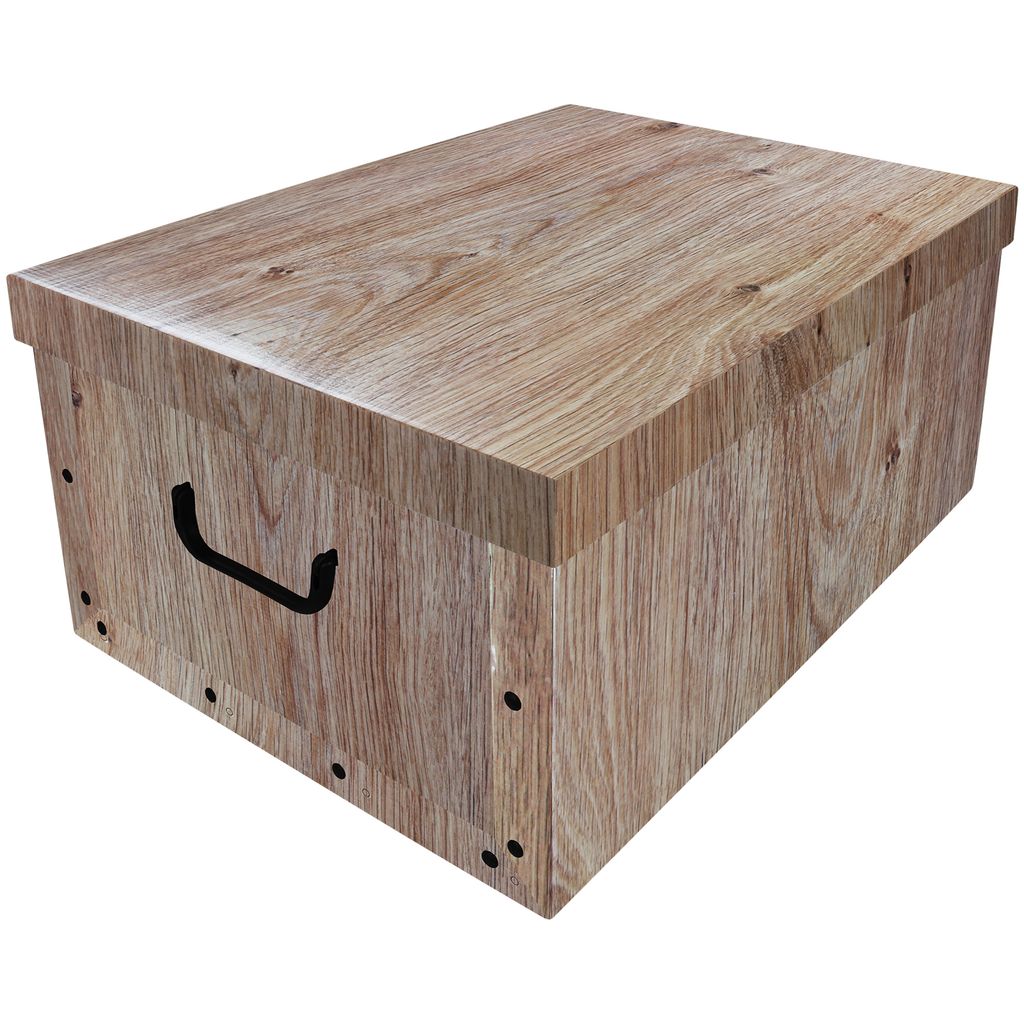 Zeller Aufbewahrungsbox Pappe Allzweckkiste Karton Kiste Schachtel Box 