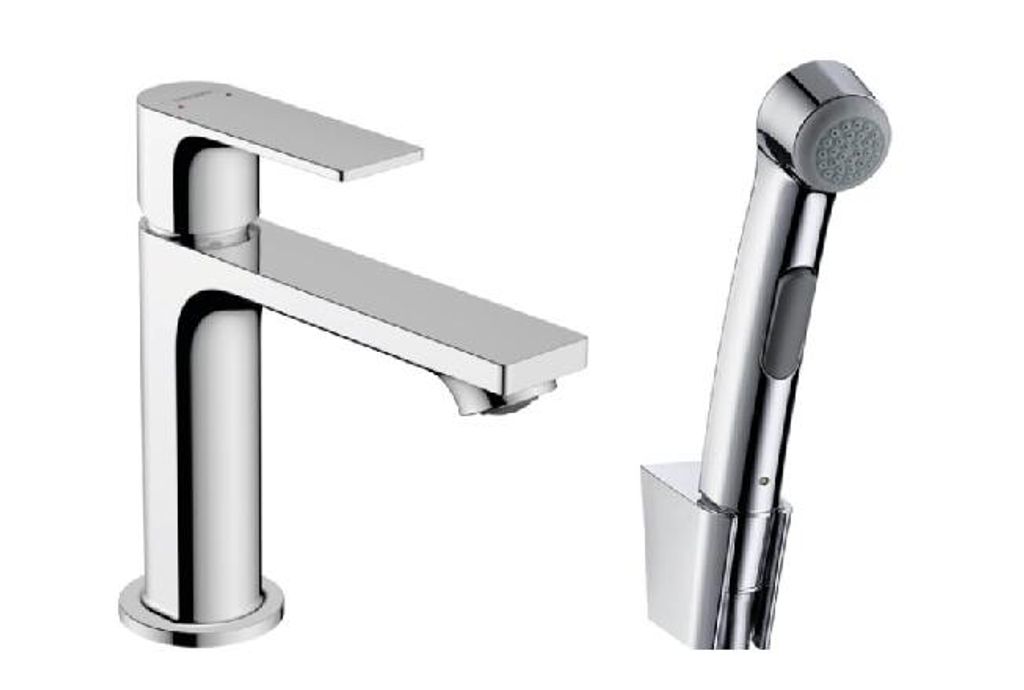 Hansgrohe Rebris E Wastafelmengkraan met bidet handdouche Produktbild 