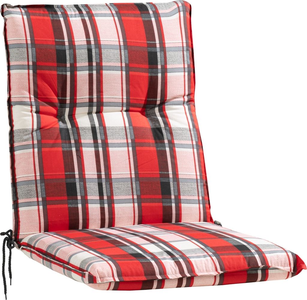 Gartenstuhlauflage - Rot - Niederlehner - Karos