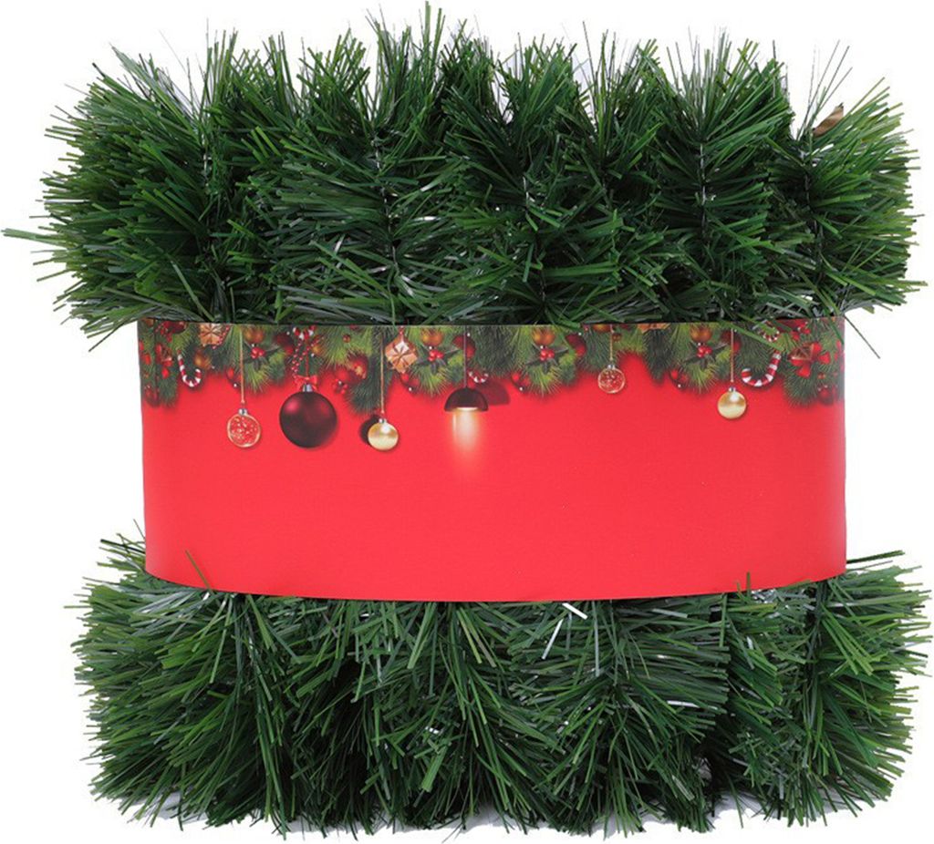 Weihnachts-Kunstgirlande, neuartiger Kranz, vielseitig einsetzbar, langlebig, flammhemmend, langlebig, festlicher Treppenkranz, 20 m