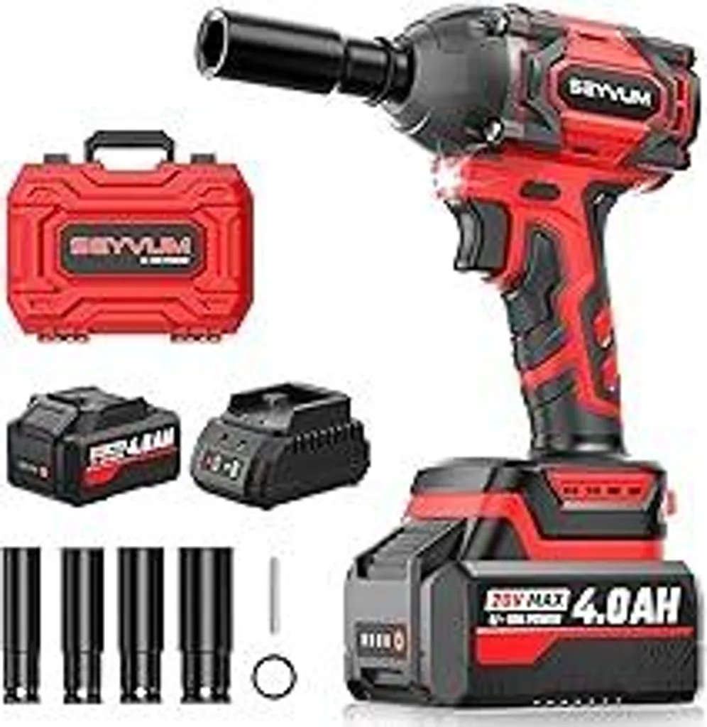 Recensione SEYVUM Avvitatore Brushless 1/2 Pollici 20V 4.0Ah Kit - 1