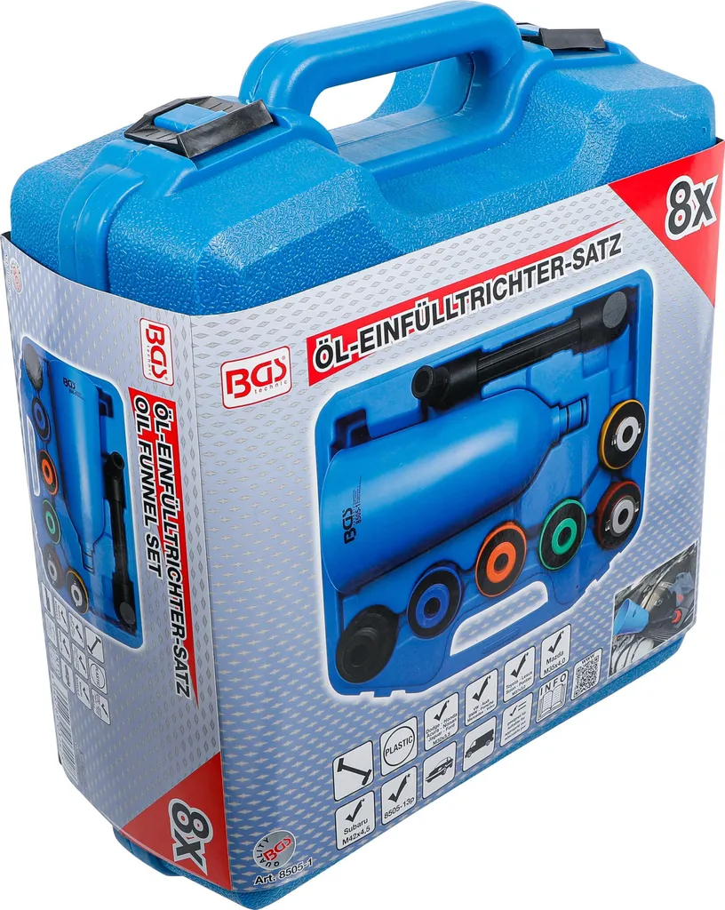 Adaptateurs de remplissage d'huile BGS version plastique étanche