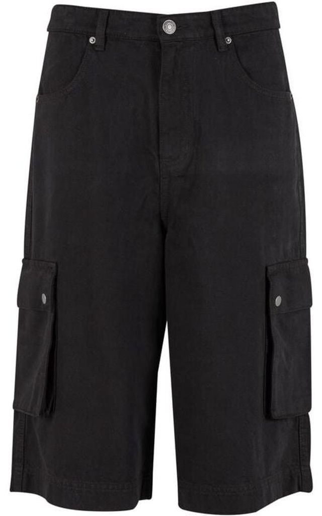 Urban Classics Short Herren Washed Workwear Cargo Shorts schwarz 34