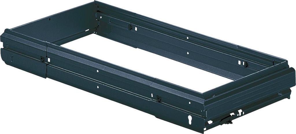HETTICH Systema Top 2000 Hängeregistratur-Rahmen 534-706 / 316 mm schwarz