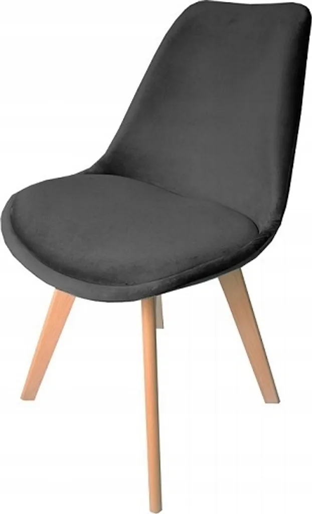 Chaise de salle à manger confortable contre le mal de dos Gris foncé