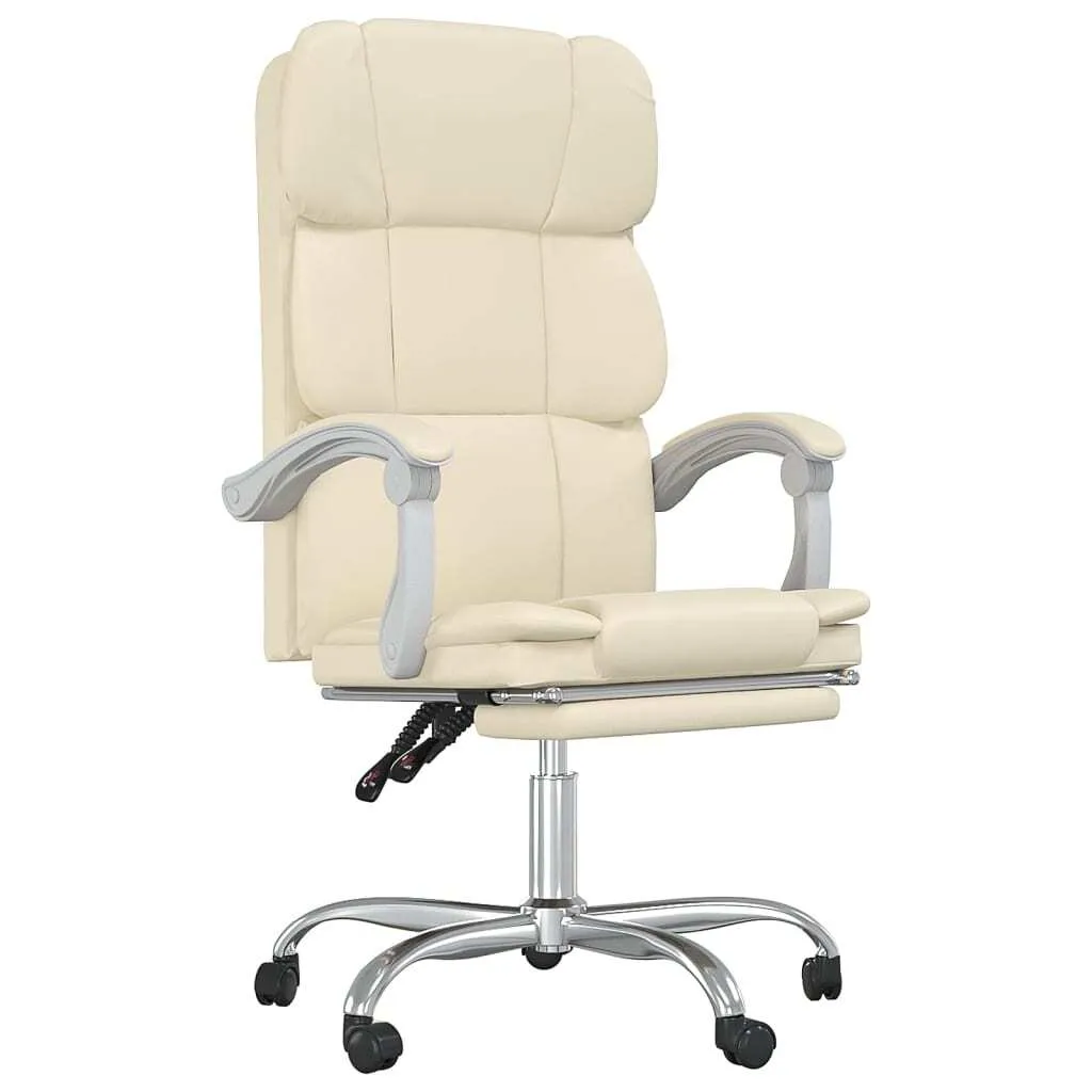 Sedia da Scrivania vidaXL Crema: Il Tuo Momento di Relax nel Lavoro