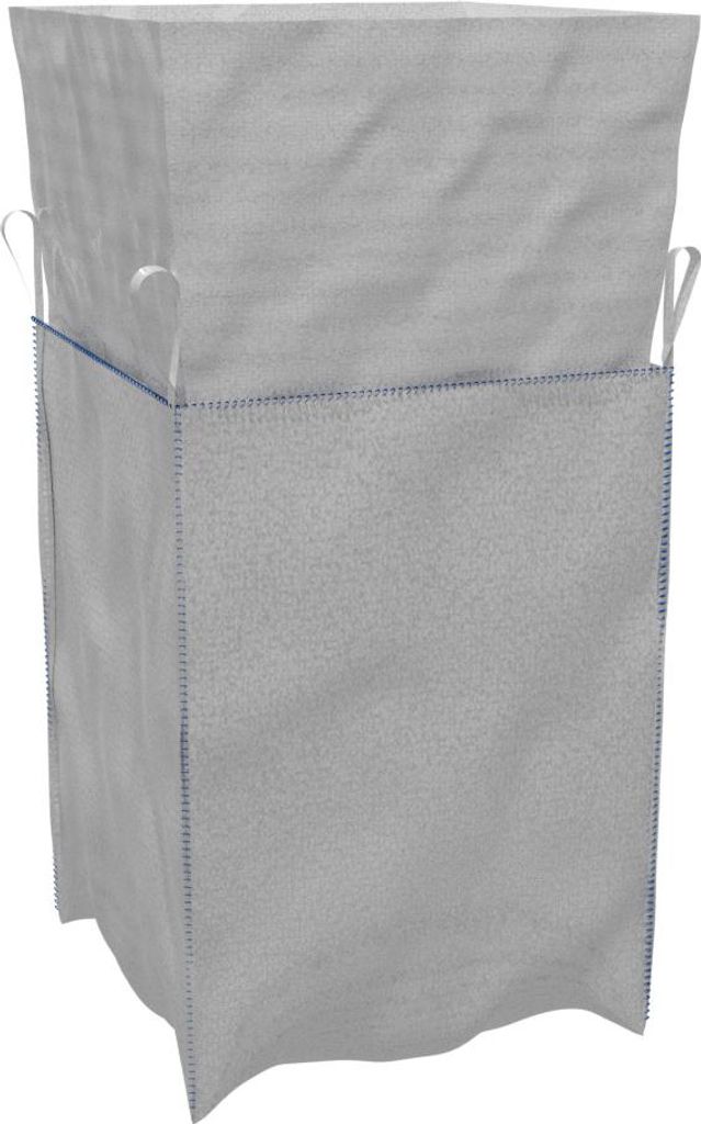 Big-Bag 90*90*170 Cm Weiss, Offen Mit Kragen - Mg-300-0090