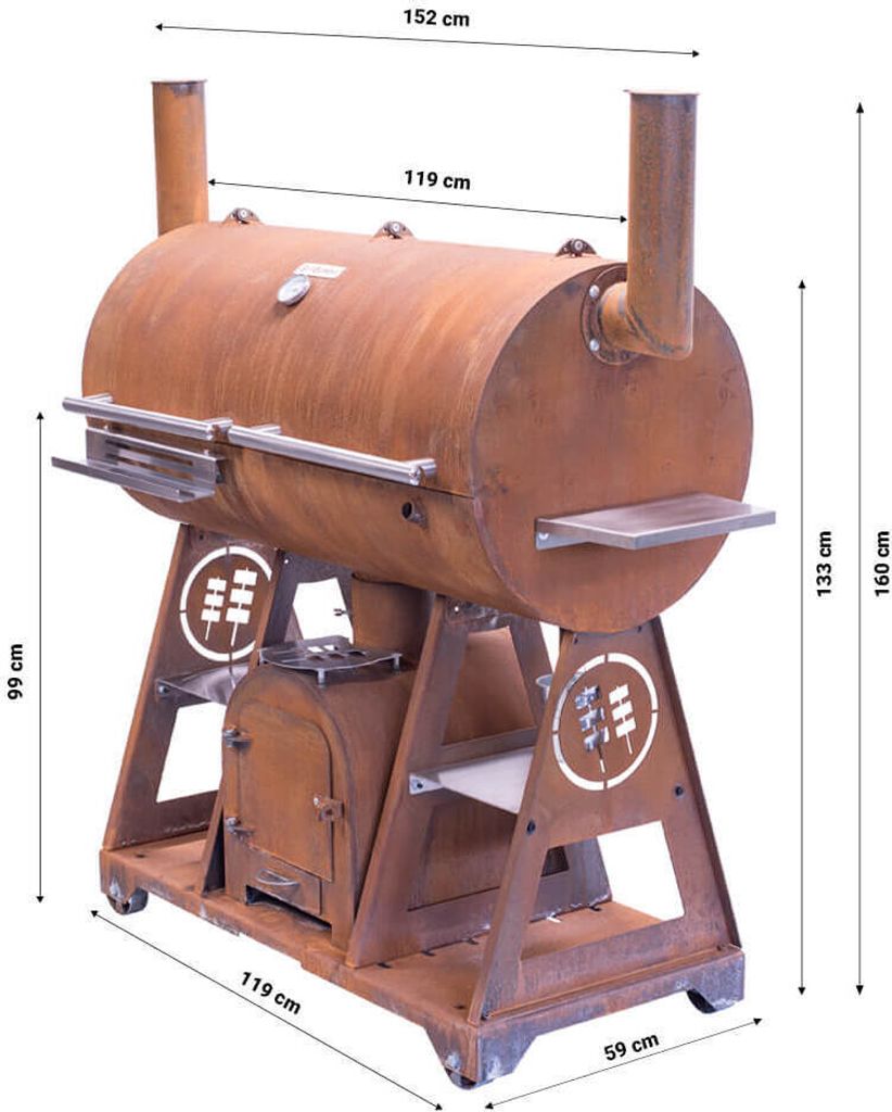 GrillSymbol Smoker Holzkohlegrill Smoky Beast XL, Produktbild 