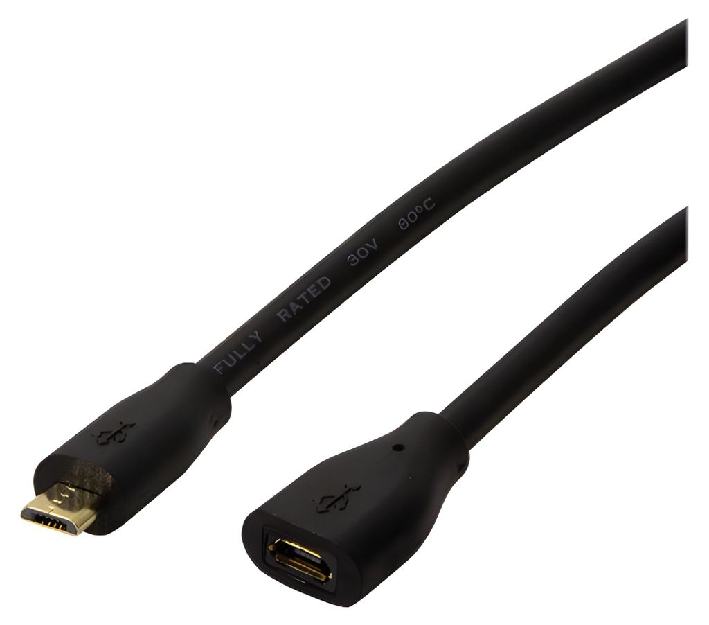 LogiLink CU0125, 5 m, Micro-USB B, Micro-USB B, USB 2.0, Produktbild 