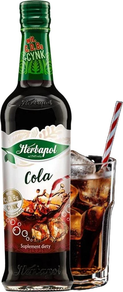 Herbapol Cola Sirup 420ml - Getränkesirup für Wasser ohne Produktbild 