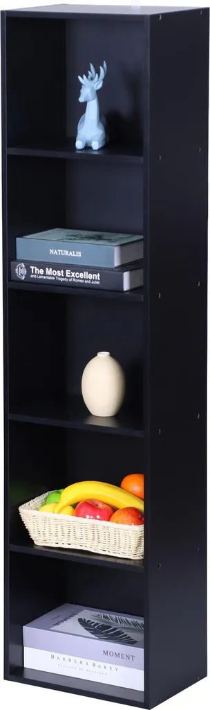 Bibliothèque cube pour salon et bureau, étagère de rangement ouverte chêne