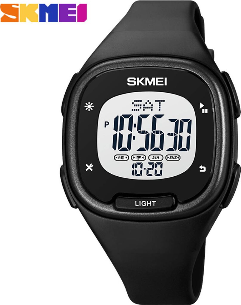 SKMEI 1959 Sportuhren Countdown Doppelzeituhr Wecker Chronograph Tisch Digitaluhren 50 Meter wasserdichte Uhr
