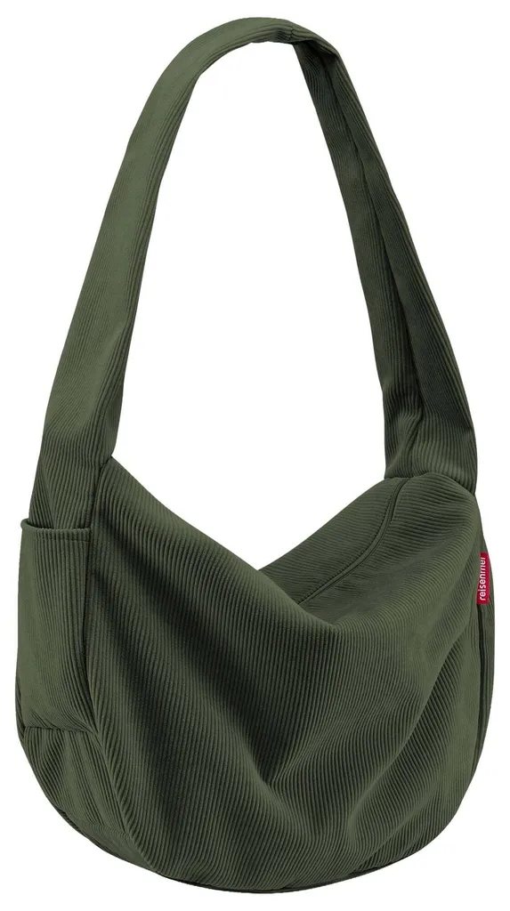 Sac Moonbag Cord Dark Matcha reisenthel : Velours robuste vert sapin - 2