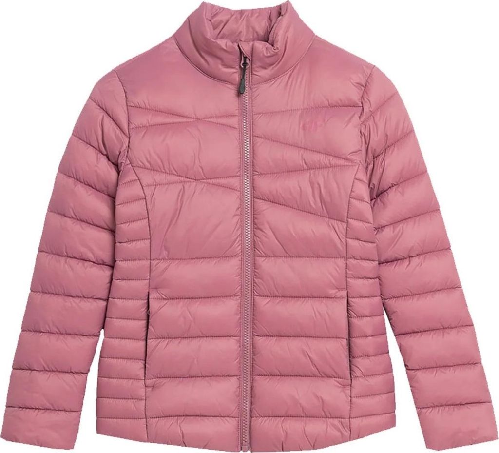4F Warme Kinder-Winterjacke, Uni, Rosa, Gr. 146