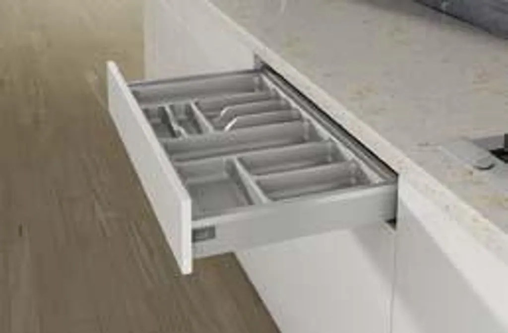 Organizzatore Interno 9194933 Grigio Argento | Divisorio Cassetti Cucina
