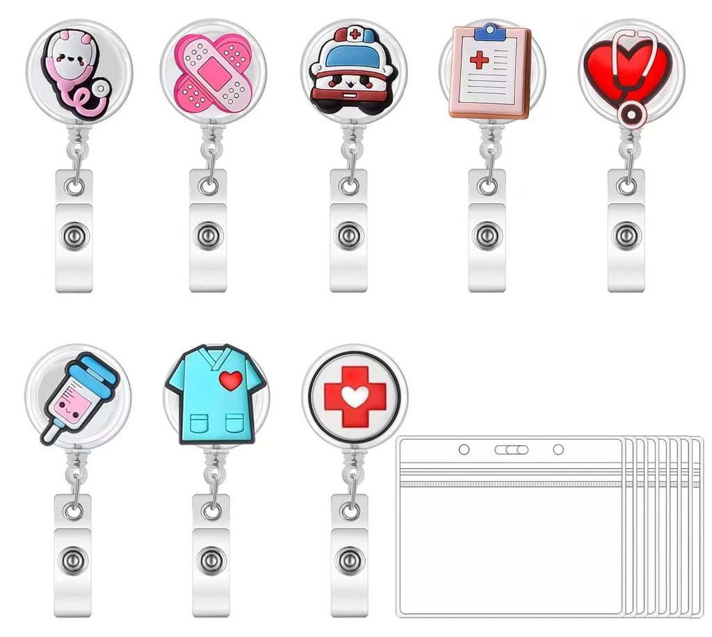 Ausweishalter für Krankenschwestern – Hochwertiges Accessoire für Krankenschwestern, Ausweishalter mit Clip, praktisch und stilvoll für Kranke...