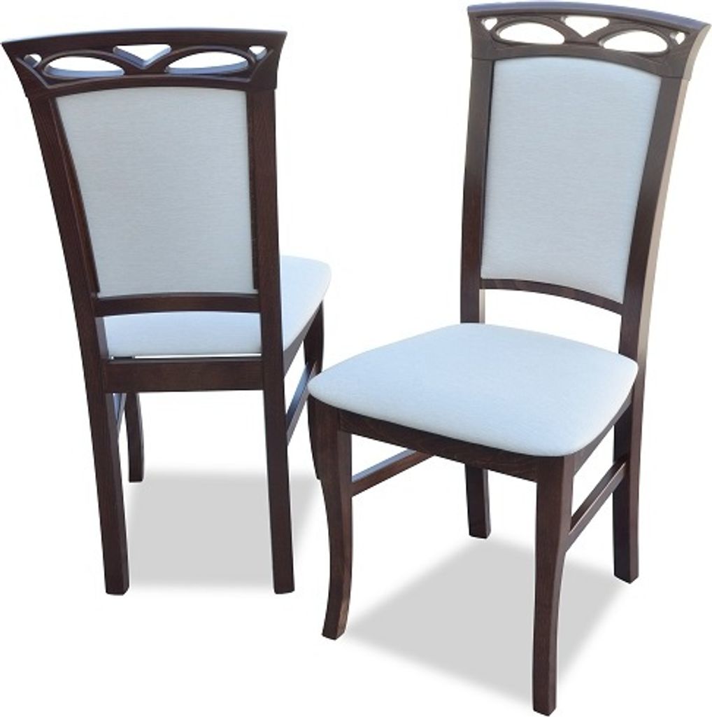 Massiv Holz Echtes Stuhl Lehn Esszimmer Wohn Zimmer Polster Holzstühle Stühle