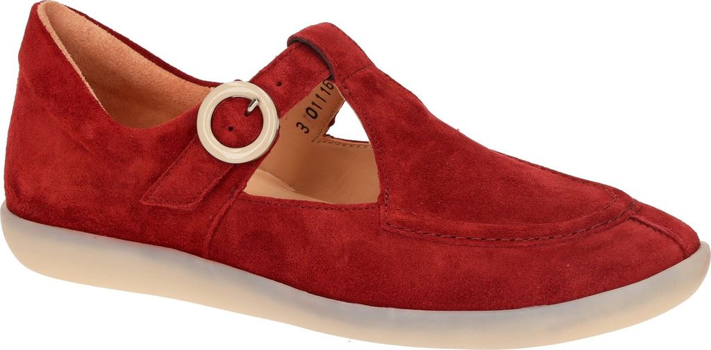 Think NATURE Damenschuhe - Ballerina - Mary Jane rot NEU