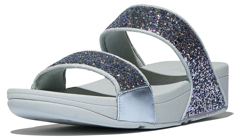 FITFLOP FitFlop Lulu Multi-Tonal Glitter Slides BLAUW 40 Productafbeelding 