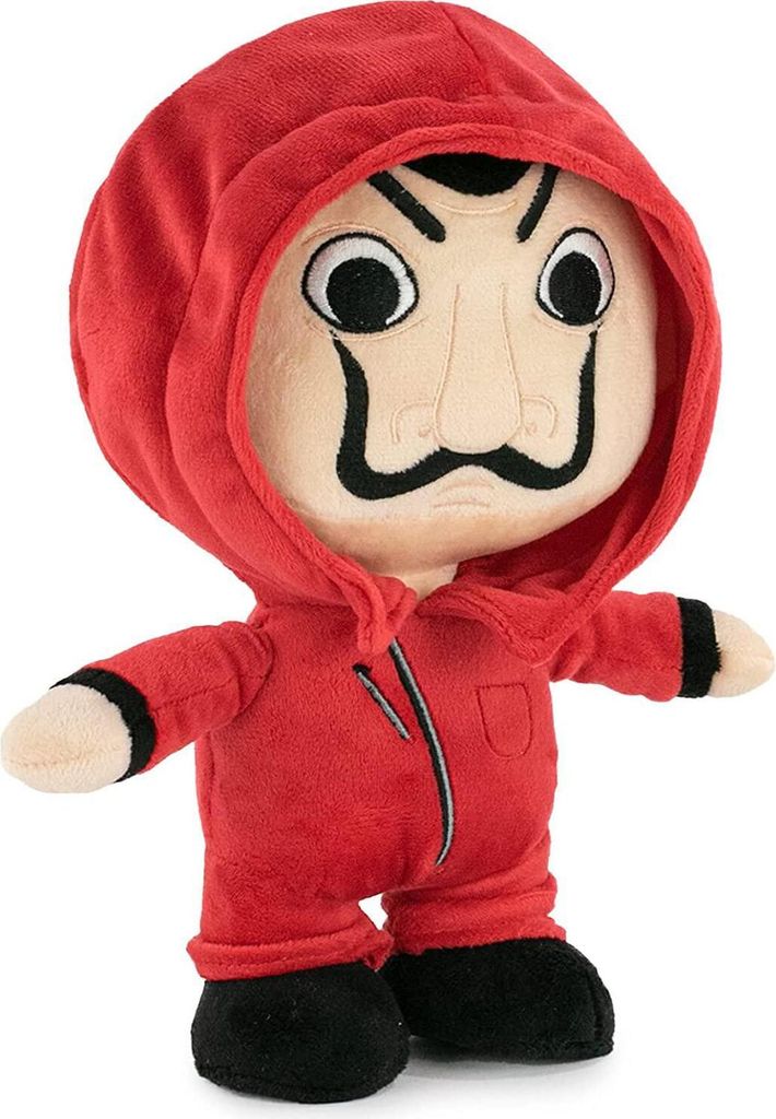 A plush toy of a character from "La Casa De Papel" (Money Heist).