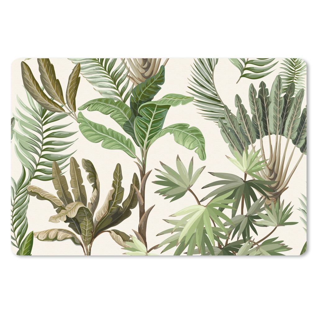MuchoWow Mauspad Mousepad Dschungel - Palme - Bananenstaude - Kinder - Natur - Pflanzen 27x18 cm - Mousepads - Maus Mat - Pad - Mausunterlage - B...