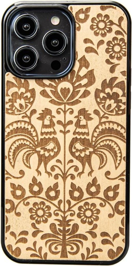 Bewood Holzhülle für iPhone 14 Pro Max POLISH FOLK ANIEGRE