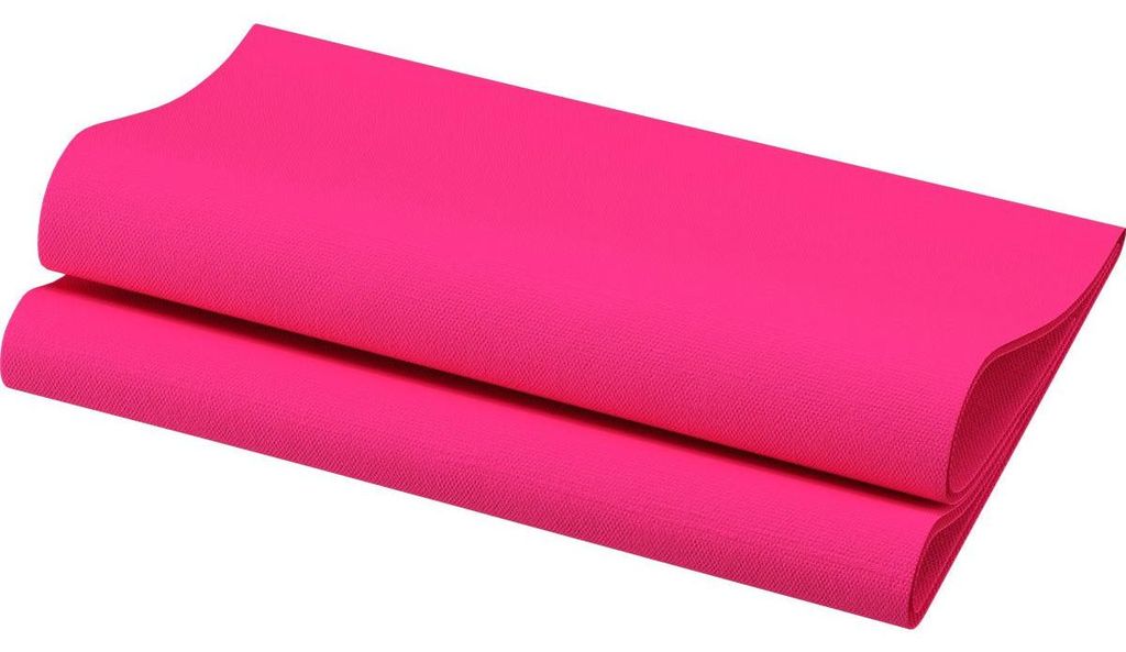 6x -Dunisoft-Servietten 40 x 40 cm 1/4 Falz fuchsia | Packung (60 Stück)