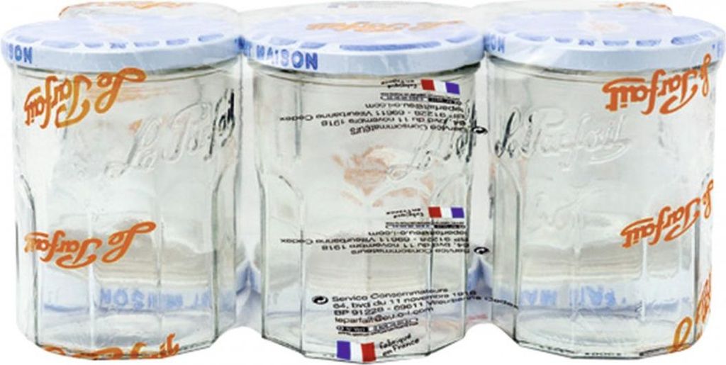 Kapsel-Konfiturier 324 ml mit Deckel T.O. Ø 82 mm dekoriert - Packung 6 - LE PARFAIT