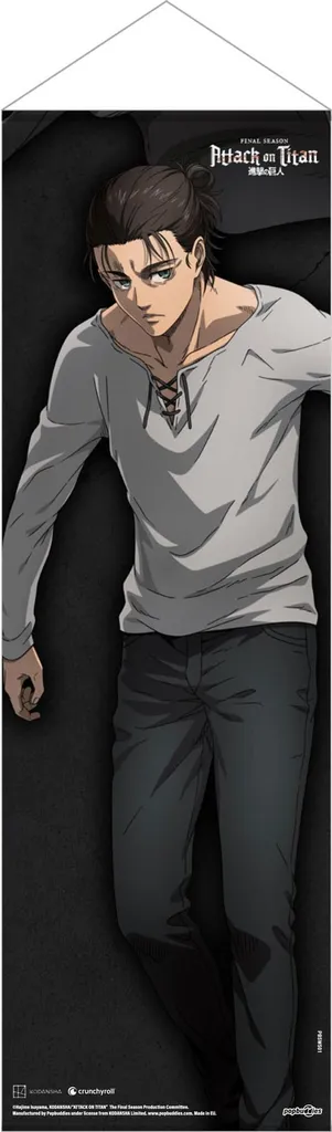 Kakemono Eren Jaeger L'Attaque des Titans - Affiche Tissu 30x90 cm Slim