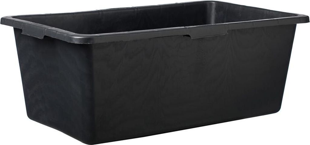 Mörtelwanne rechteckig schwarz 90l