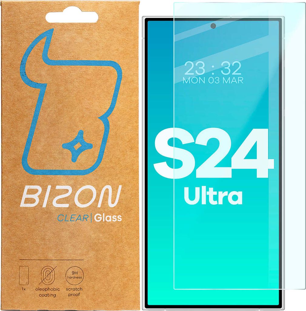 Szkło hartowane Bizon Glass Clear 2 do Galaxy S24 Ultra Produktbild 