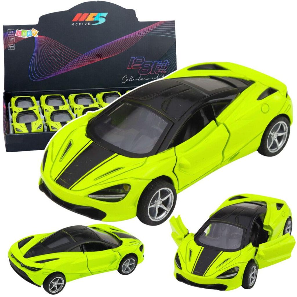 Sportwagen Metal Drive Lights Sounds Green 1:32