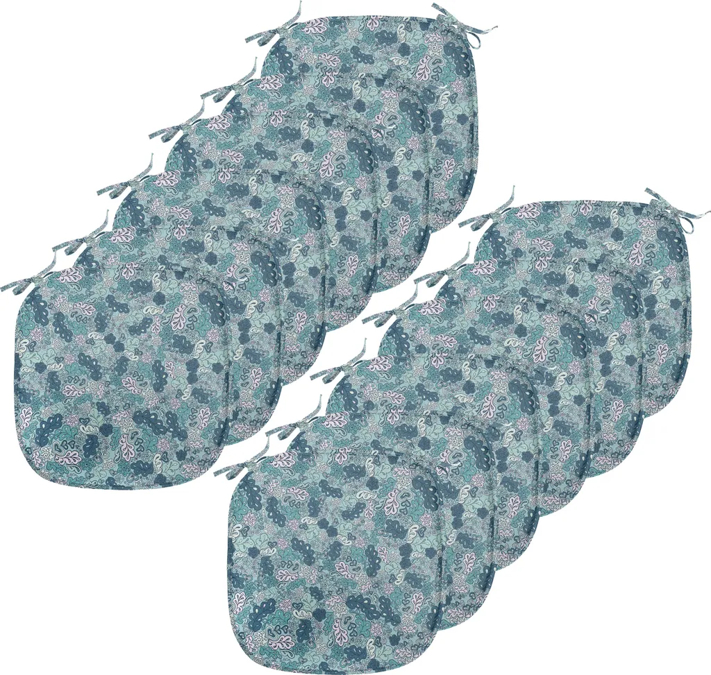Set 12 Cuscini Sedie 40x40 ABAKUHAUS Impermeabili Pale Mauve Teal