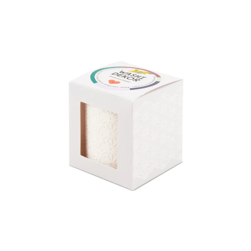 Washi-Dekor bordure fleurs pour décoration mariage et scrapbooking blanc - 6